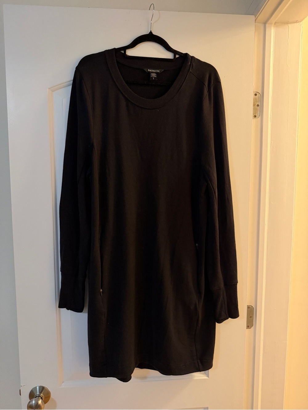 Athleta Black Long Sleeve Dress